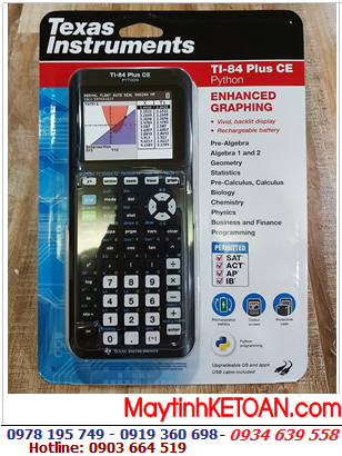 Texas Instruments Ti-84Plus CE PYTHON, Máy tính khoa học Lập trình Vẽ Đồ Thị Texas Instruments Ti-84Plus CE PYTHON /MẪU MỚI-CÓ SẲN